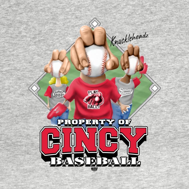 Knucklehead for Cincy Baseball by MudgeSportswear